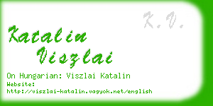 katalin viszlai business card